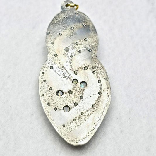 Moonstone & Fire Opal Galaxy Pendant