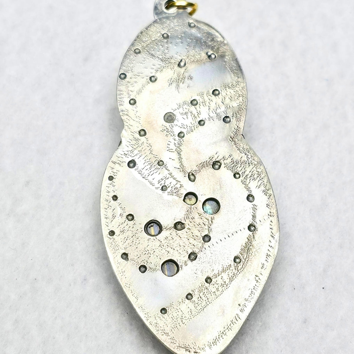 Moonstone & Fire Opal Galaxy Pendant