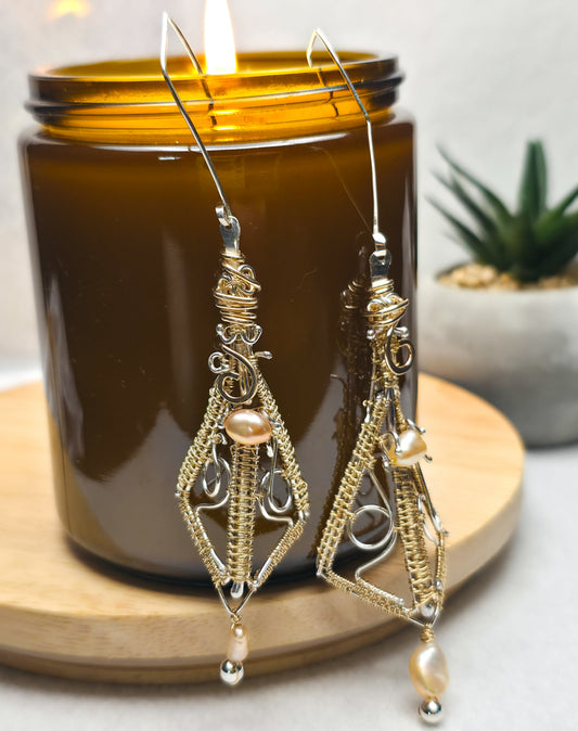 Golden Silhouette Earrings