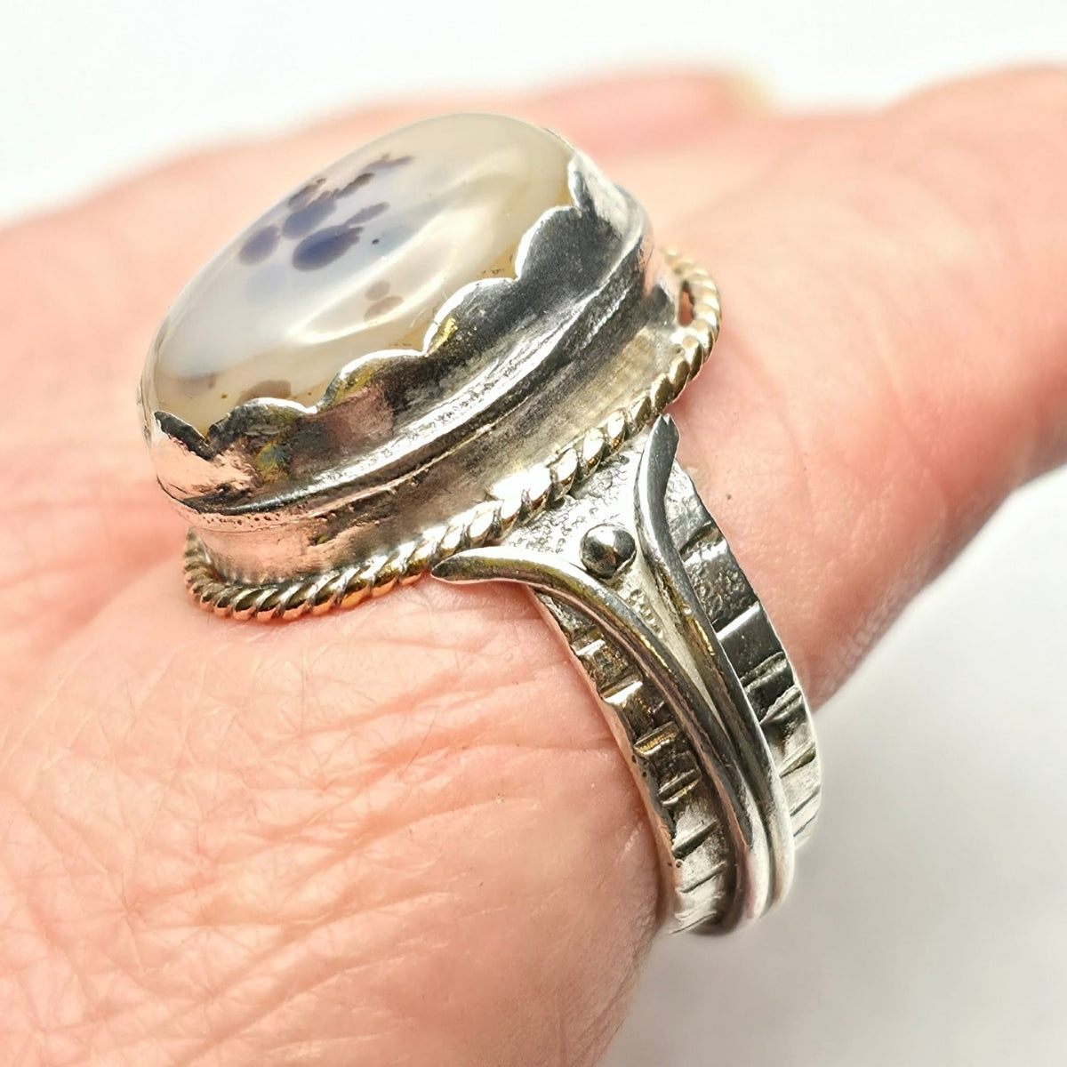 Dendritic Agate Ring