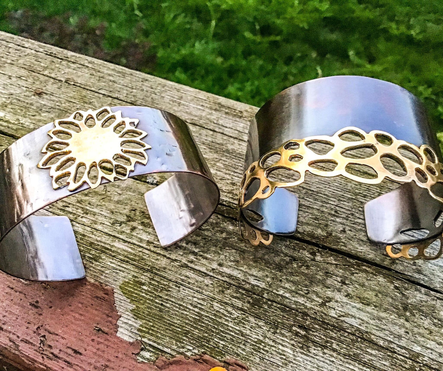 Antiqued copper cuff