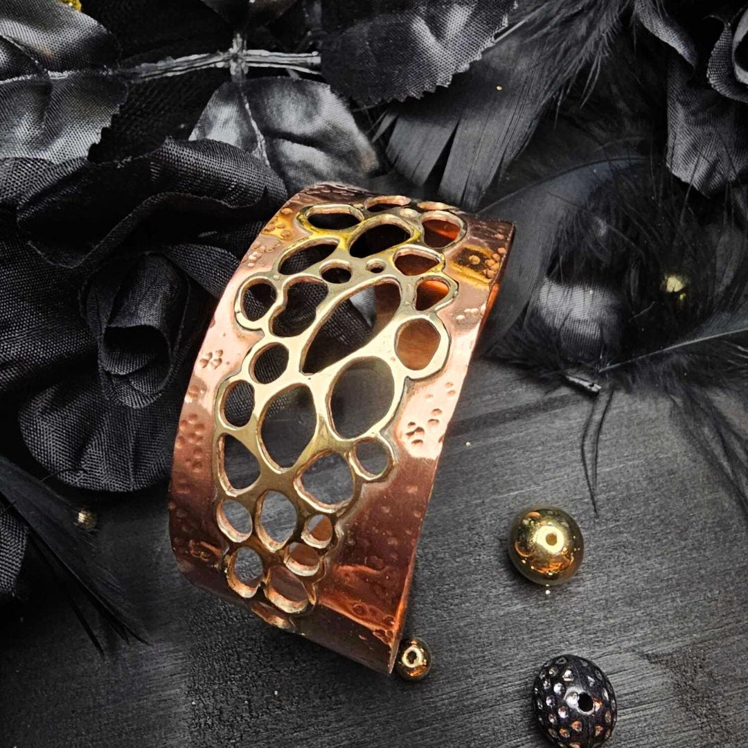 Healing Copper Textured Cuff