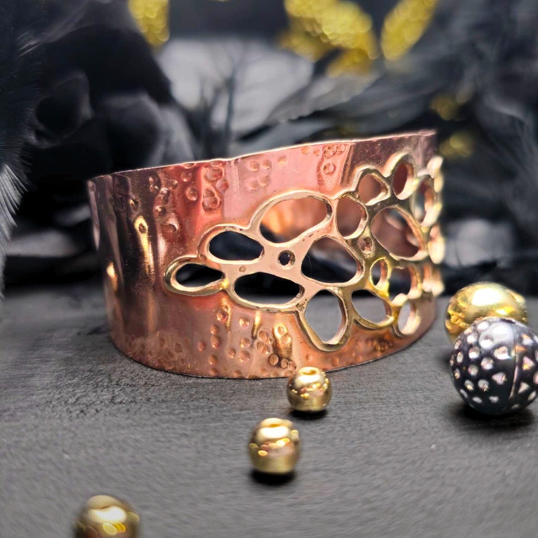 Healing Copper Textured Cuff