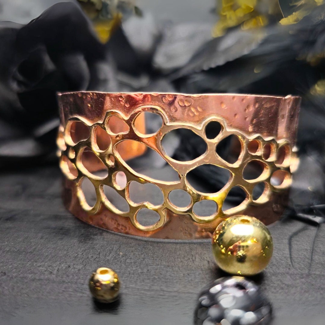 Healing Copper Textured Cuff