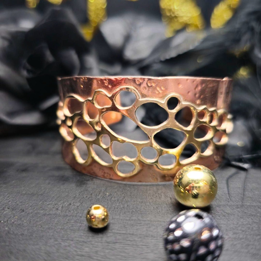 Healing Copper Textured Cuff