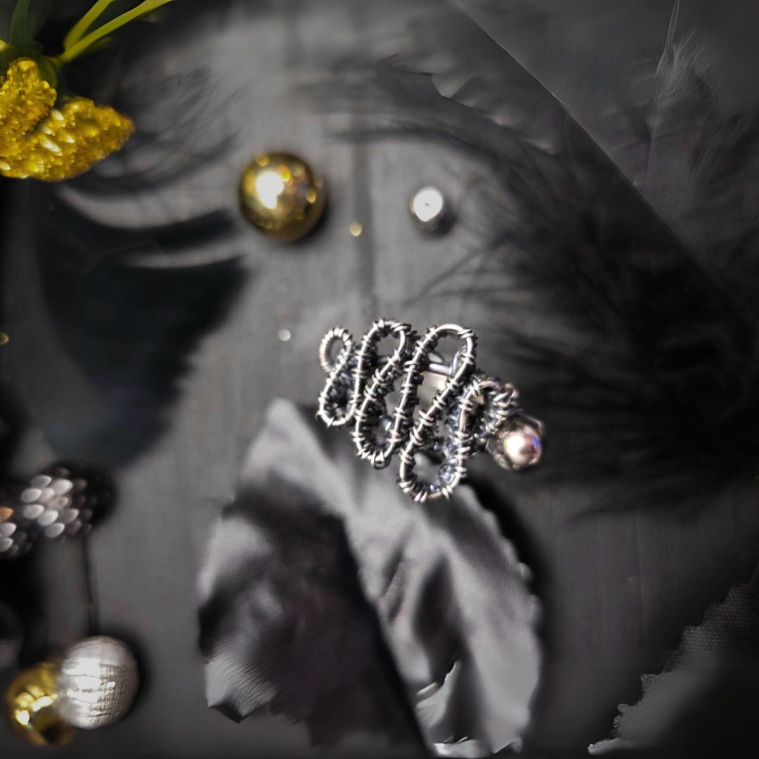 Edgy Sterling Silver Ring