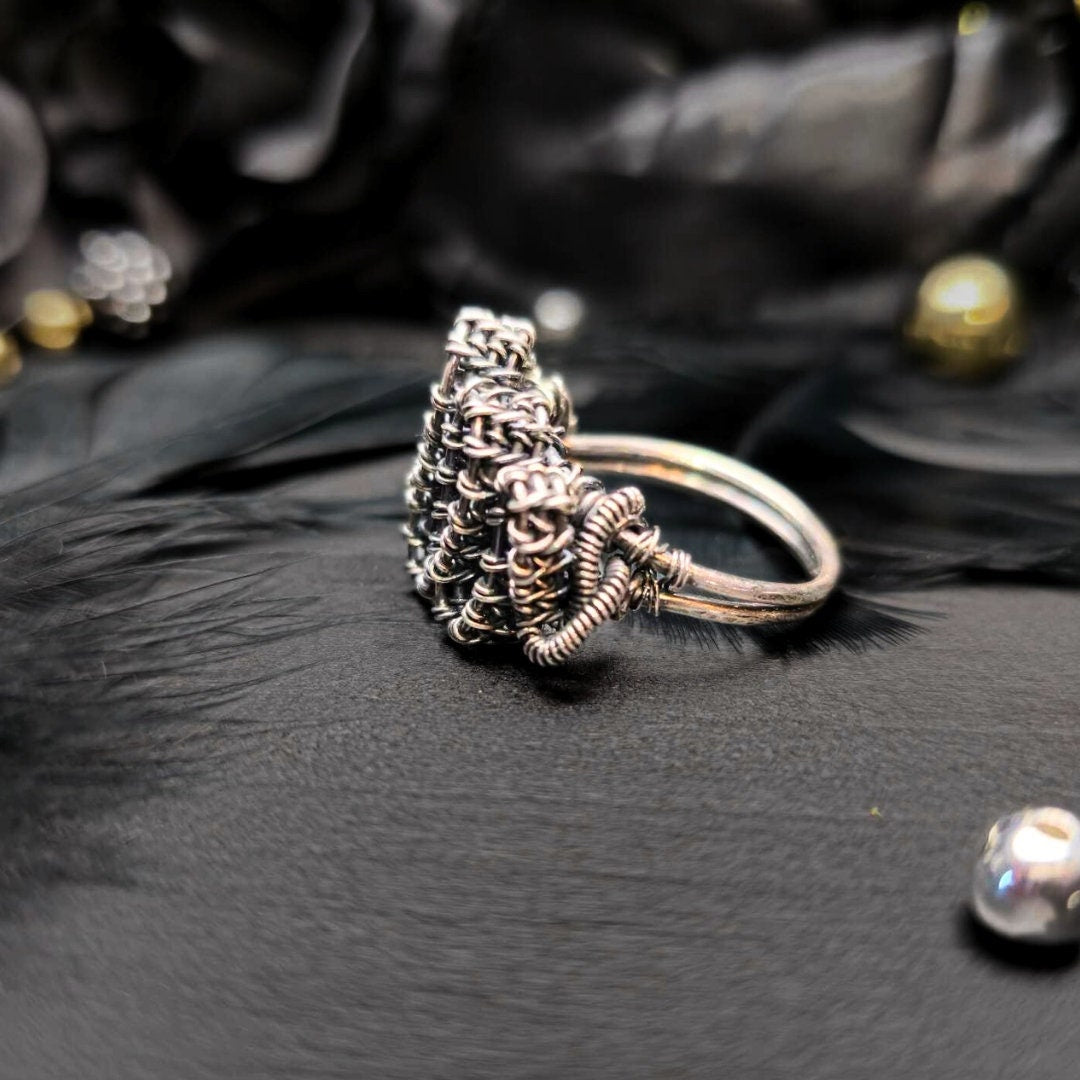 Edgy Sterling Silver Ring