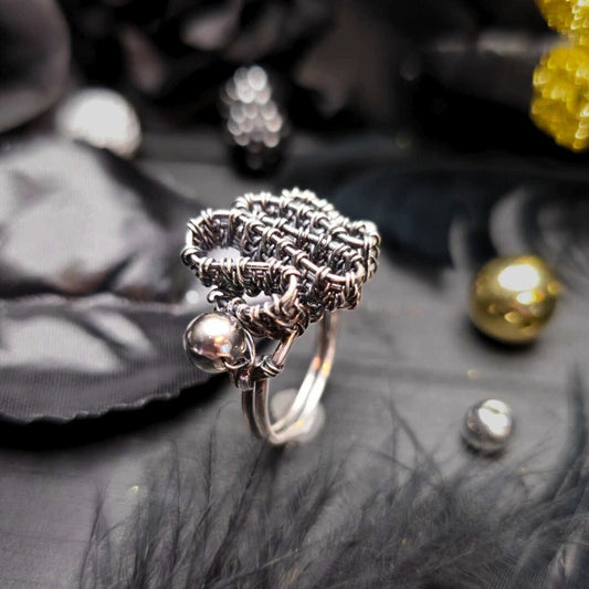 Edgy Sterling Silver Ring