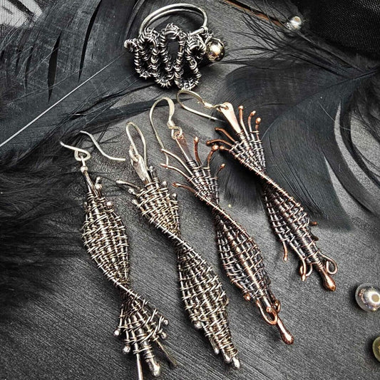 Sculptural  Woven Earrings