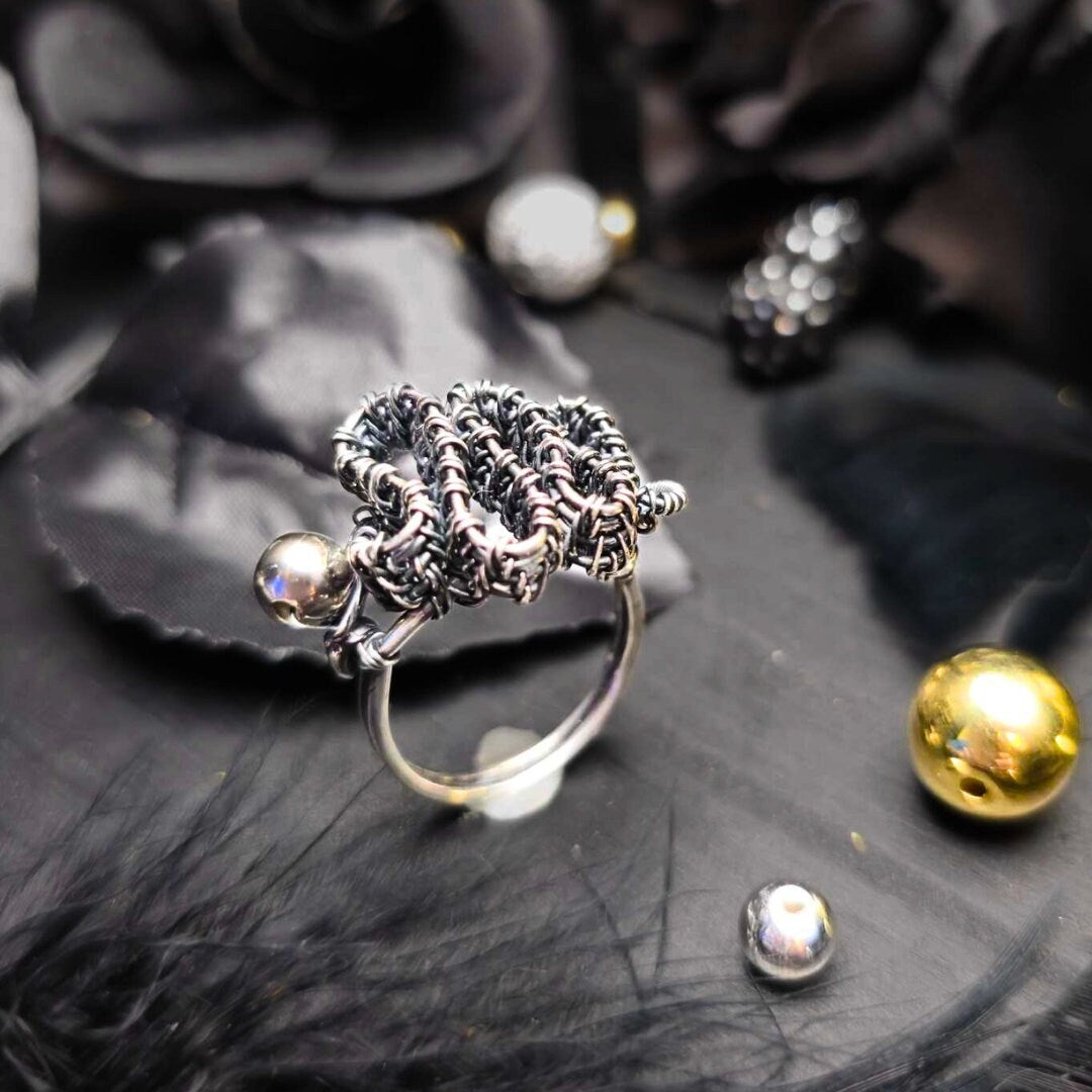 Edgy Sterling Silver Ring