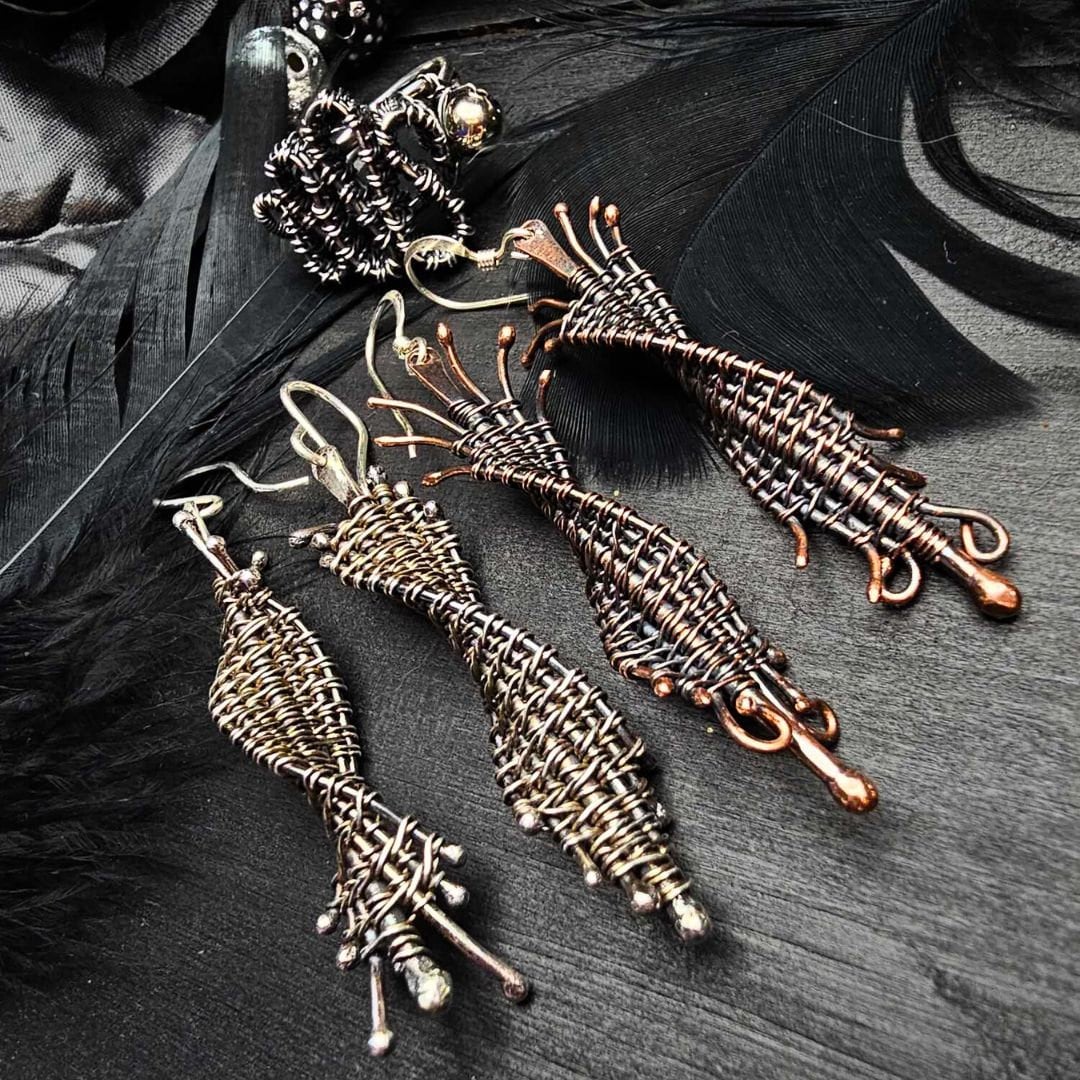 Sculptural  Woven Earrings