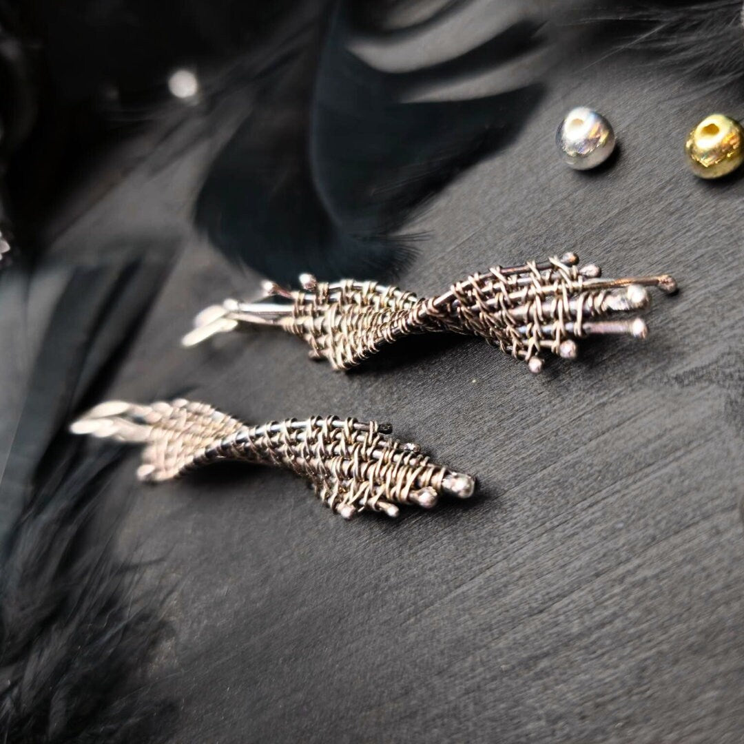 Sculptural  Woven Earrings