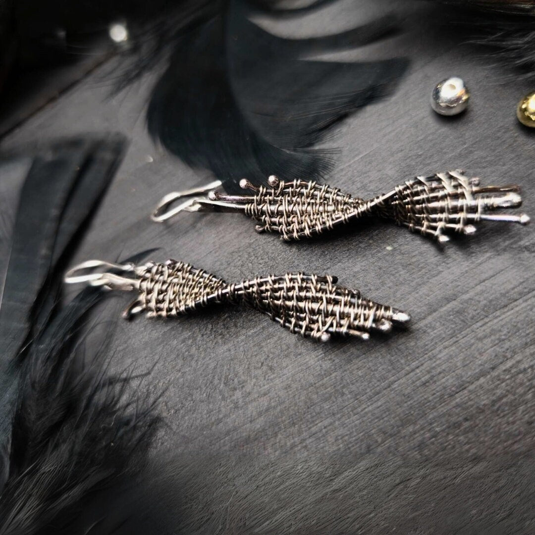 Sculptural  Woven Earrings