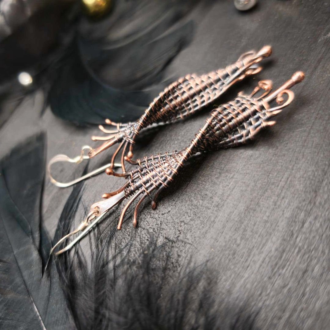 Sculptural  Woven Earrings