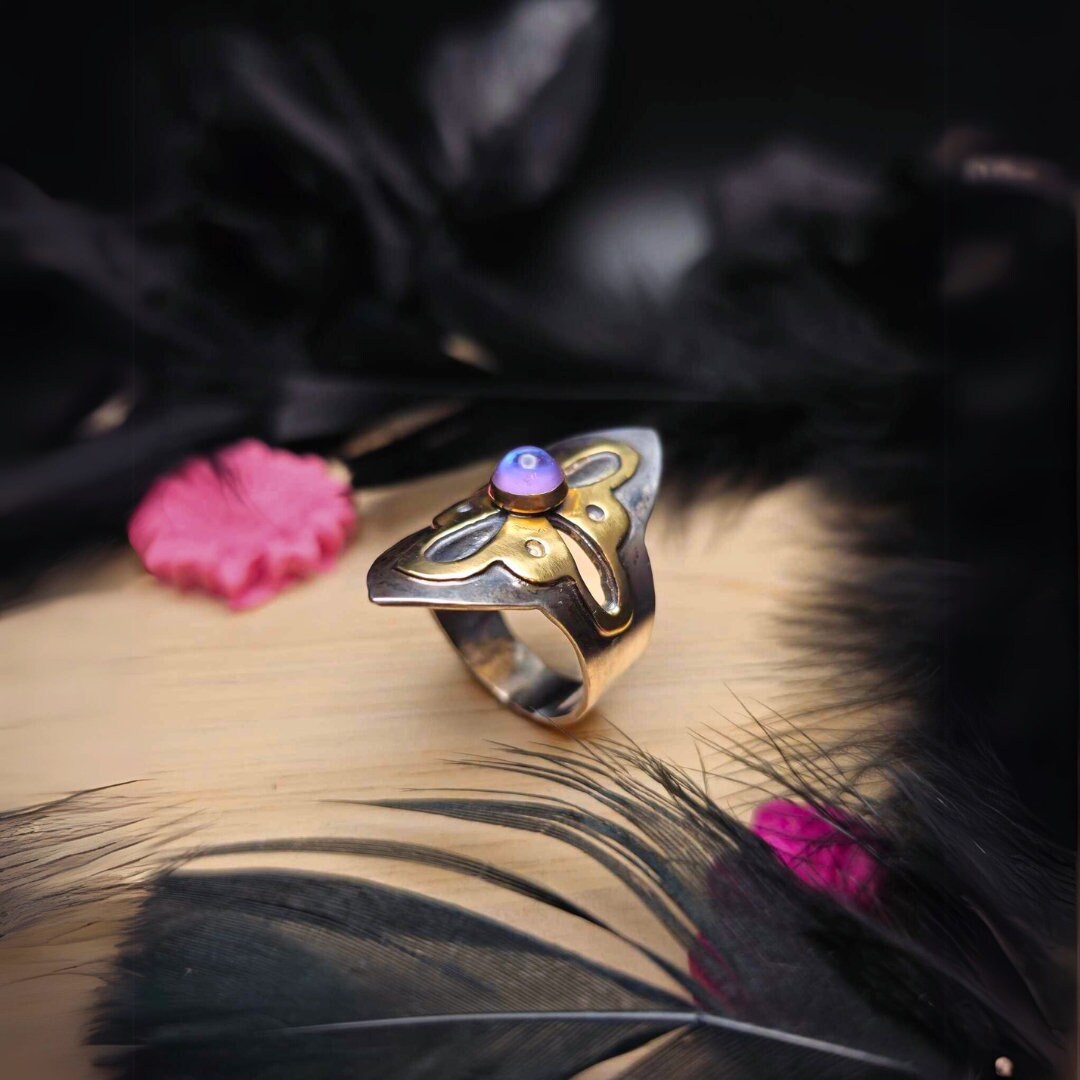 Amethyst Silver Signet Ring