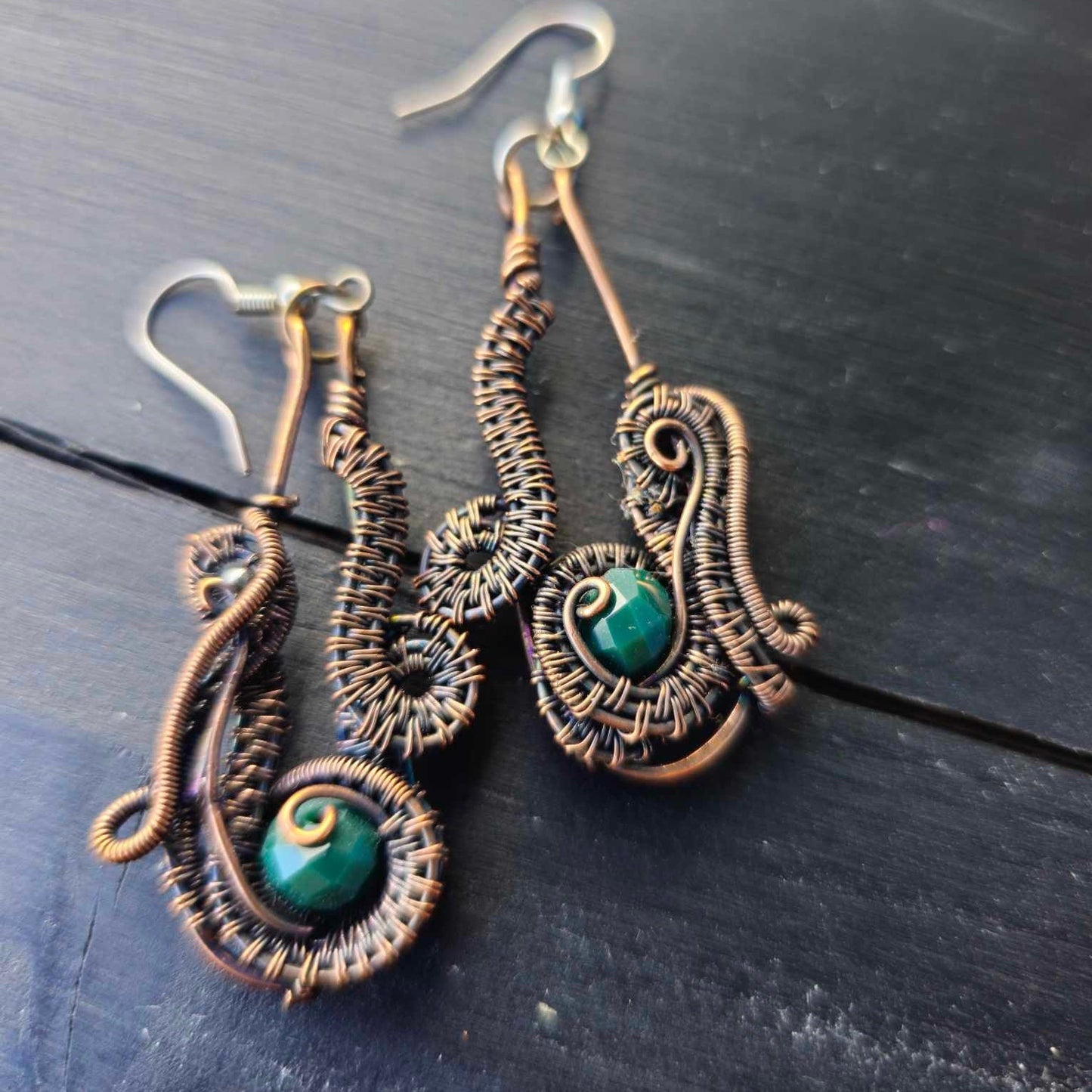 Intricate Turquoise Dangles
