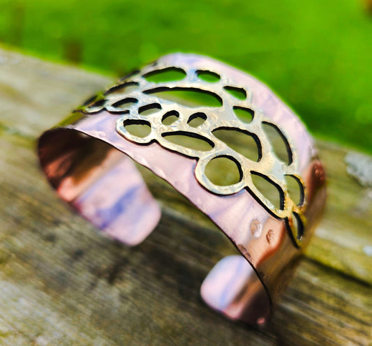 Healing Copper Textured Cuff