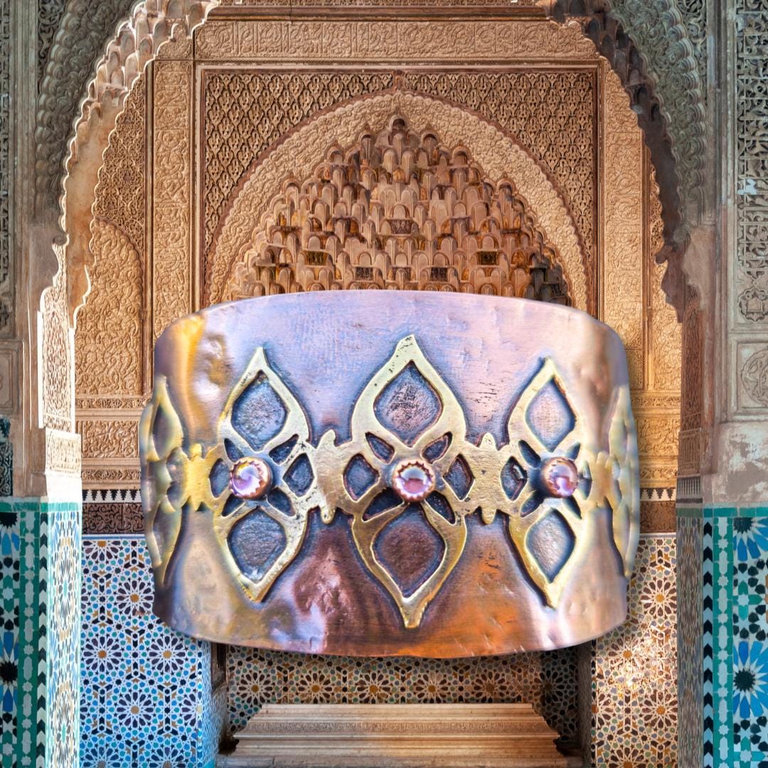 Handcrafted Moroccan-Inspired Cuff