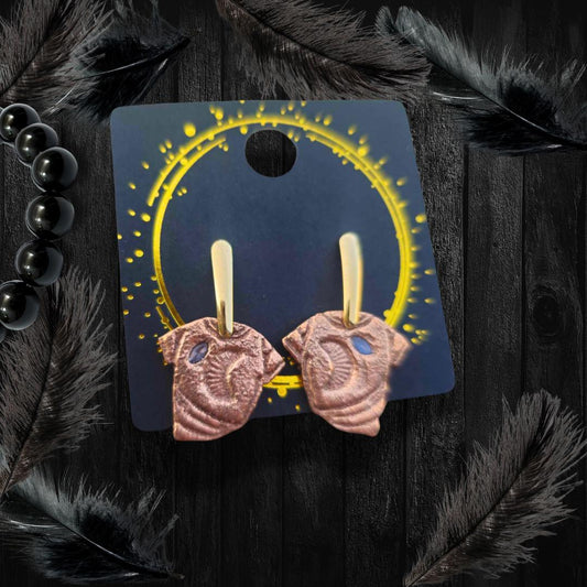 Funky Healing Copper T-Shirt Earrings