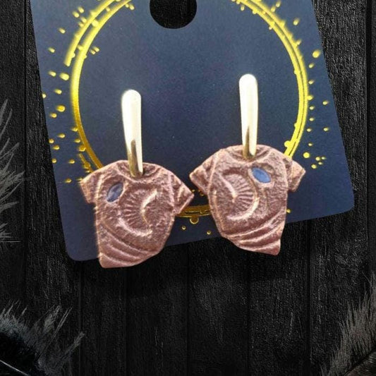 Funky Healing Copper T-Shirt Earrings