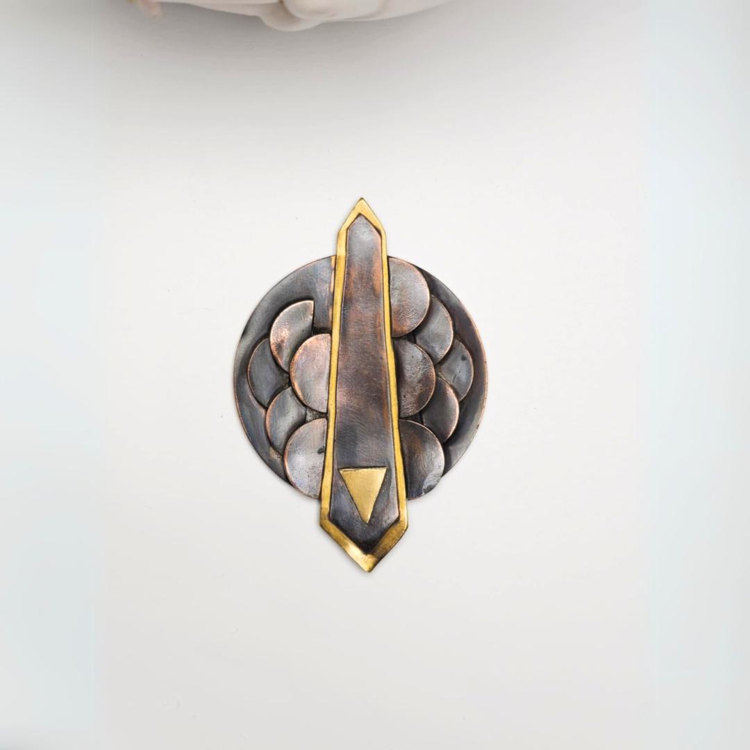 Dragon Scale Armor Inspired Brooch