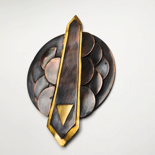 Dragon Scale Armor Inspired Brooch