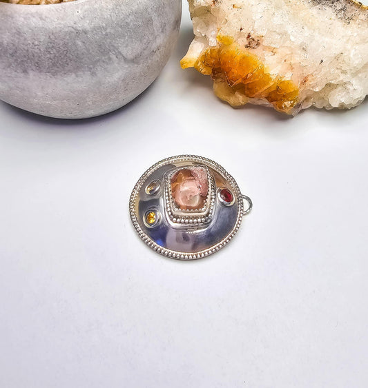 Mexican Fire Opal Brooch-Pendant